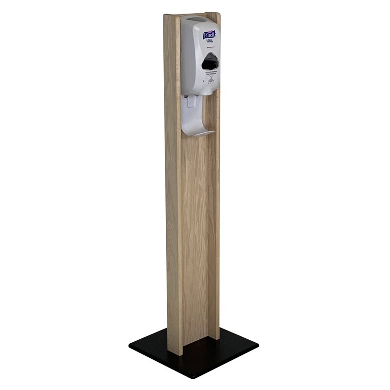 Wooden Mallet Hand Sanitizer Dispenser Stand in , Unfinished | Wayfair